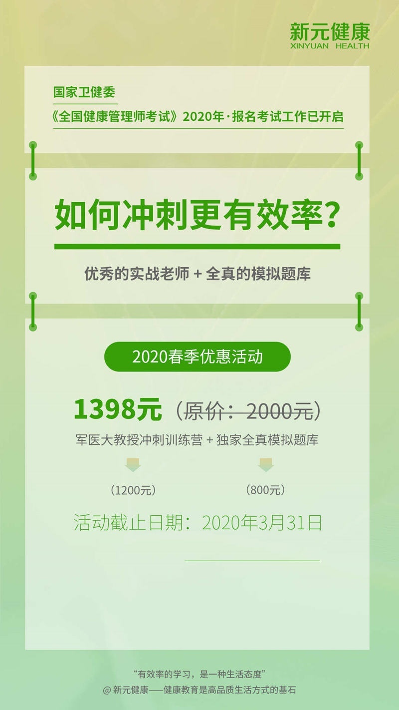 健康管理师考前冲刺班