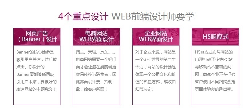 web界面设计培训、H5代码培训班