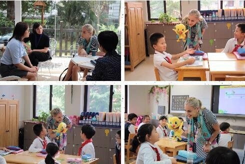 歌德学院代表与上海新纪元双语学校学生们互动
