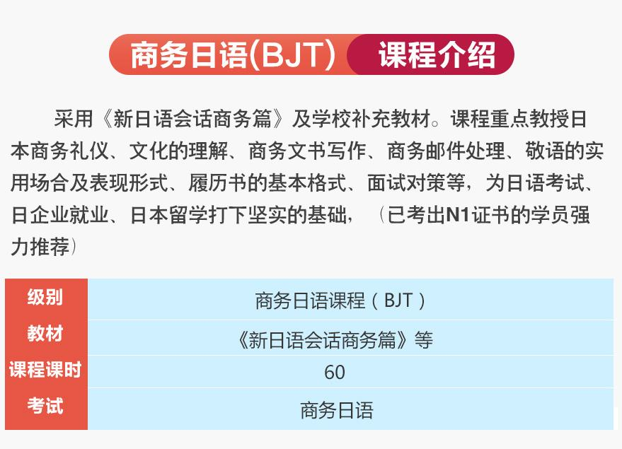 上海日语商务礼仪写作邮件培训 商务日语（BJT）精英班 上海日语中高级口语笔试学校兴趣班