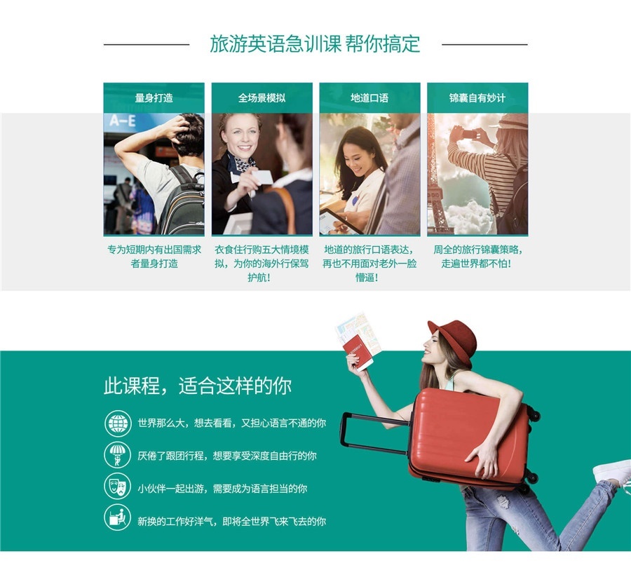 旅游英语集训课 帮你搞定
