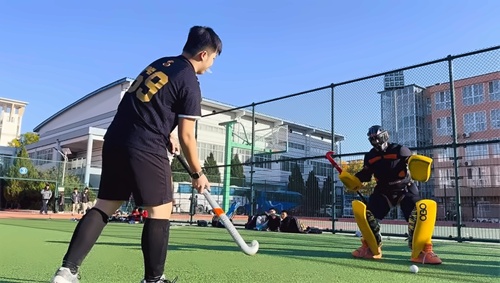 北京佳莲学校曲棍球比赛