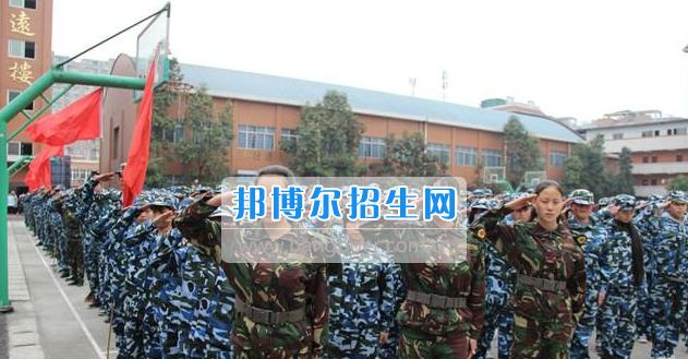 眉山科学技术学校2017春季新生军训结业典礼圆满结束