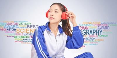 想经过学习提升英语高中生