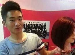 大美东方美发培训班学员马继然