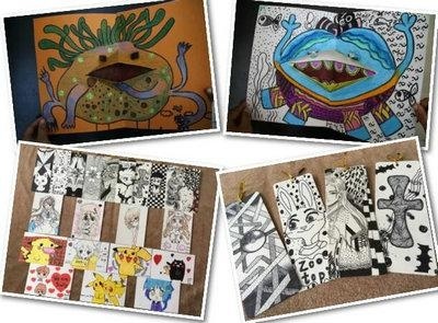 中加枫华国际学校动漫插画：作品