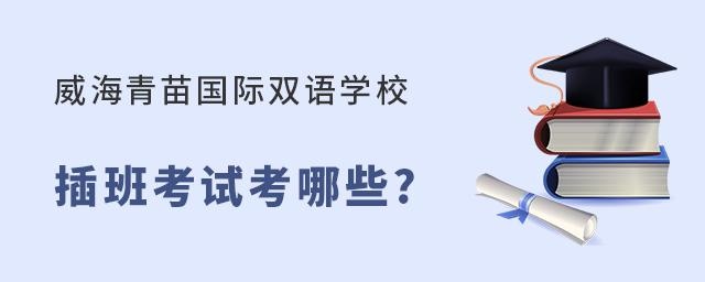 威海青苗国际双语学校插班考试内容有哪些?