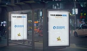 公交站广告