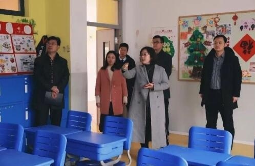 陈静校长陪同湖州市教育局副局长一行进行调研考察