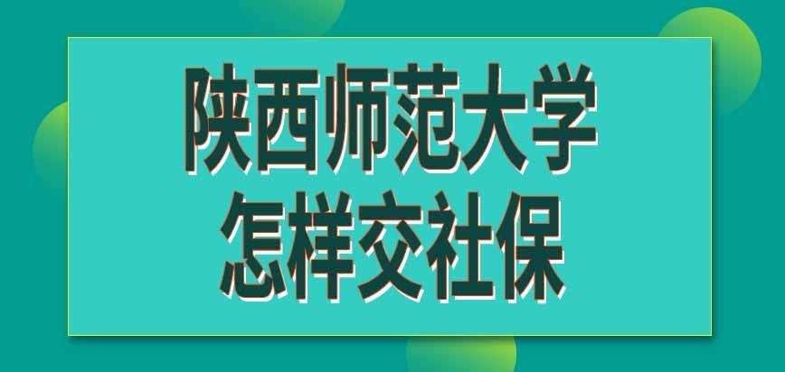 陕西师范大学在职研究生入学后怎样交社保