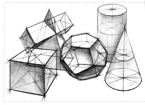 结构素描几何形体组合
