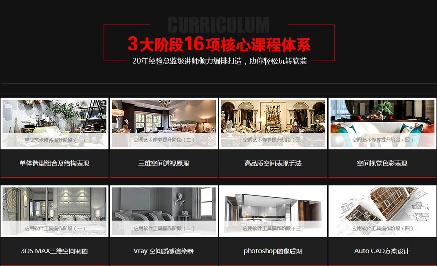 三大阶段16项核心课程体系