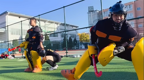 北京佳莲学校曲棍球比赛