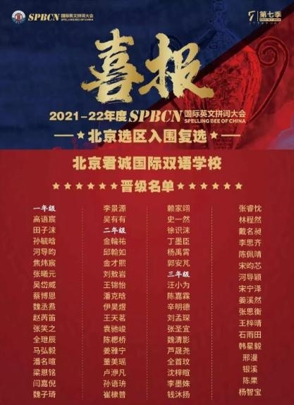 君诚学校竞赛