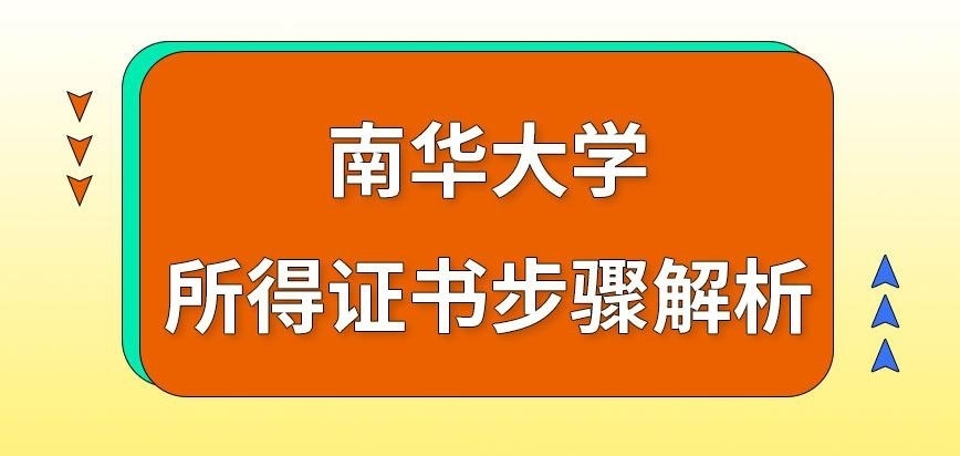南华大学在职研究生被录取之后完成什么步骤可拿证书呢