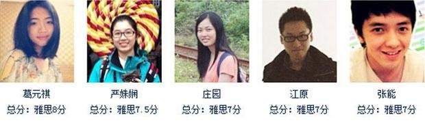 长沙雅思6分强化班,高分学员