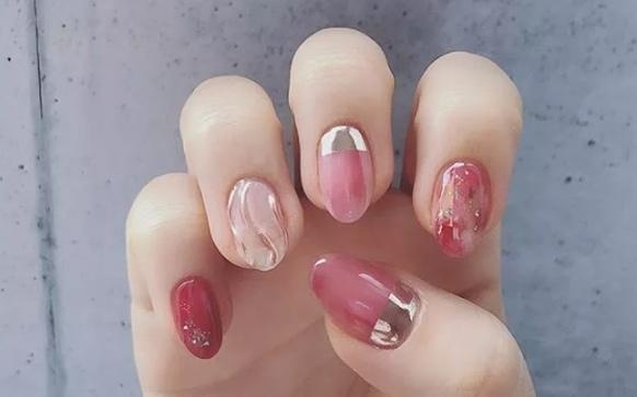 蚕丝胶渐变水波纹美甲怎么做
