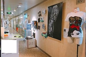广州莱佛士设计学院作品展示区