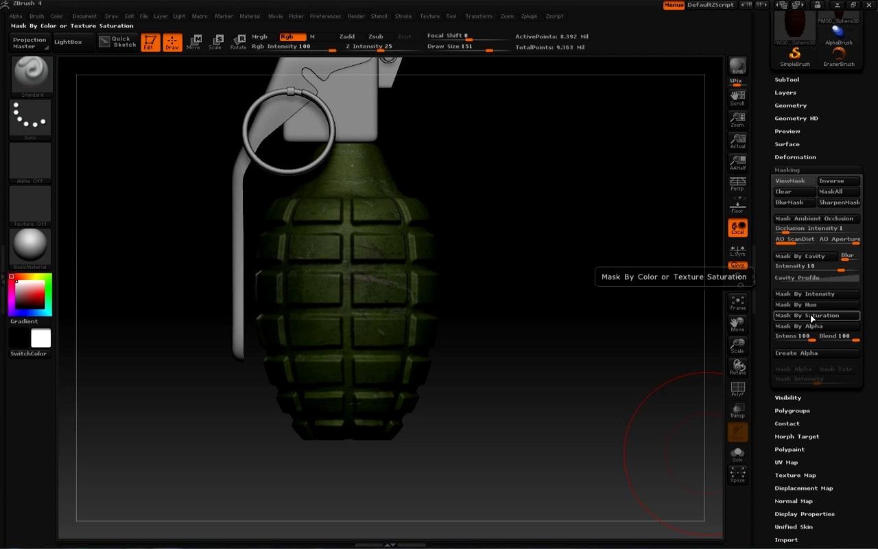 ZBrush雕刻制作游戏里面的实例物件