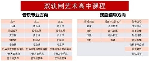 上海常青藤双轨制艺术高中音乐、戏剧编导专业方向课程.jpg