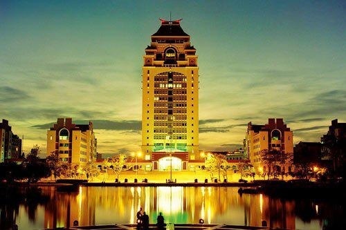 厦门大学校园夜景