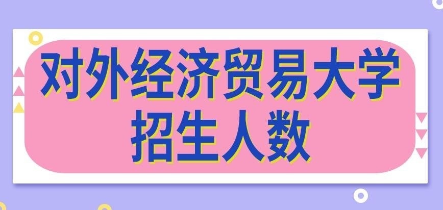 对外经济贸易大学在职研究生招生人数
