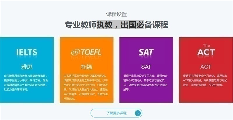 雅思，托福，SAT，ACT培训
