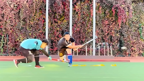 北京佳莲学校曲棍球比赛