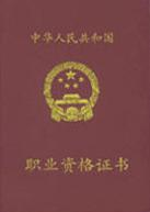 一级职业资格证书（高级技师）样例