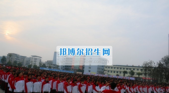 南充师范学校2016——2017学年度(下)期第三周朝会仪式成功举行