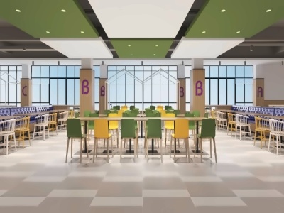 长沙康礼克雷格学校学生餐厅2层