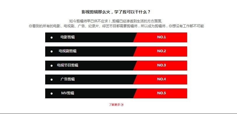 学视频后期制作、影视广告包装设计培训