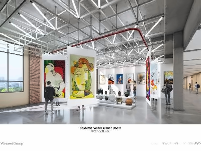 英雅盛彼德学生作品展示区