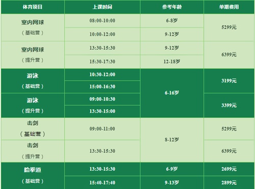 南京金地未来学校体育夏令营
