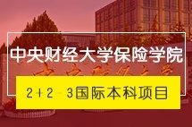 中央财经大学保险学院国际本科2+2-3国际本科项目