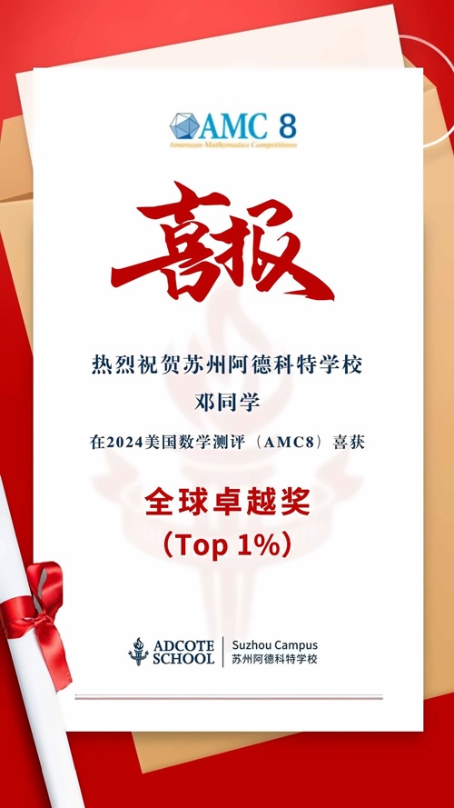 蘇州阿德科特學(xué)校喜報