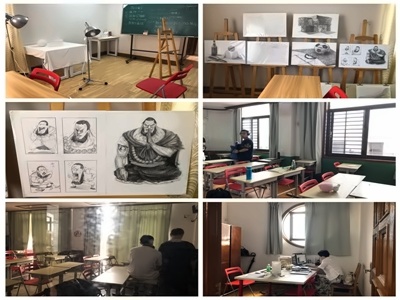 上海朝阳义塾日语特色学校绘画室