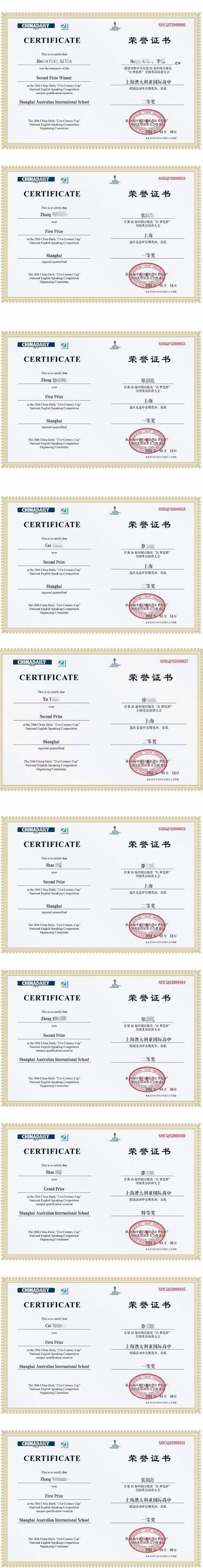 上海澳大利亚国际高中学子在“21世纪杯”英语演讲中获奖.jpg