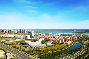 中国石油大学出国留学校园环境办公楼