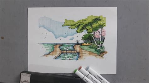 景观园林马克笔精英课程