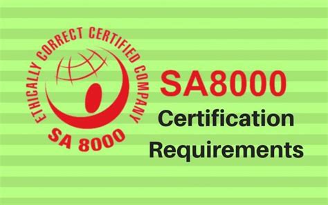 SA8000社会责任管理体系认证