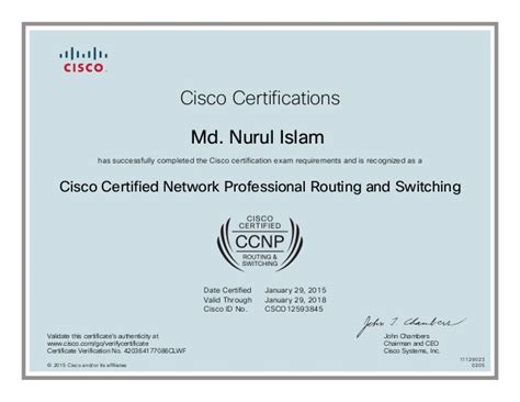 Cisco CCNP认证