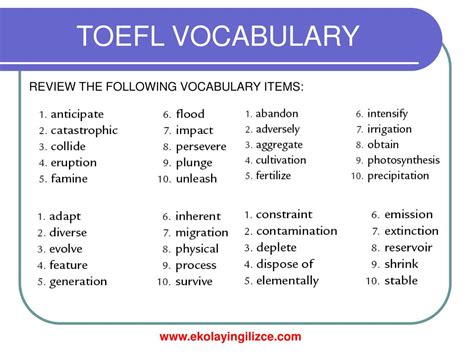 托福基础词汇ESL-Vocabulary（基础词汇）