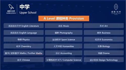 杭州威雅學校高中部課程設置