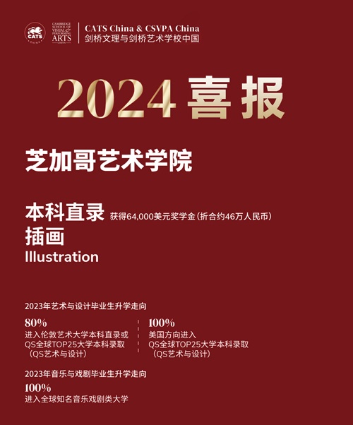 剑桥艺术上海2024芝加哥艺术学院录取喜报.jpg