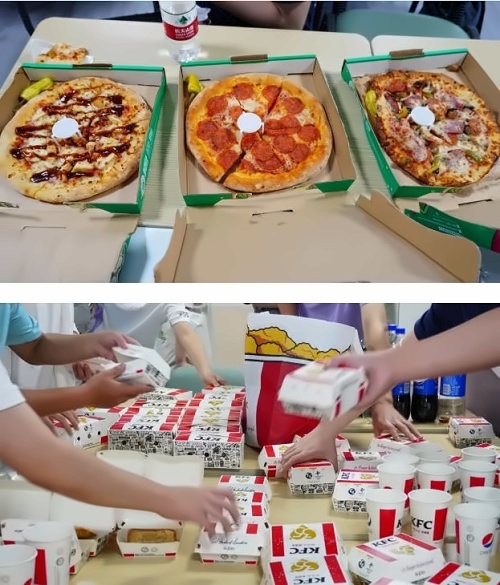 上海梦沃未来学院新学期的Pizza & KFC盛宴.jpg