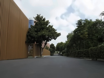 上实剑桥国际高中浦东校区校园一角