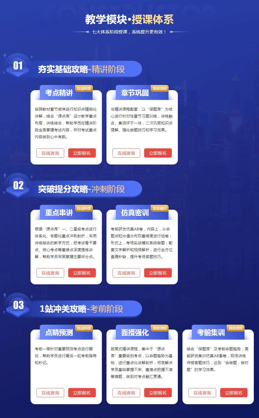 教学模块·授课体系