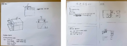 學生繪制的設計圖