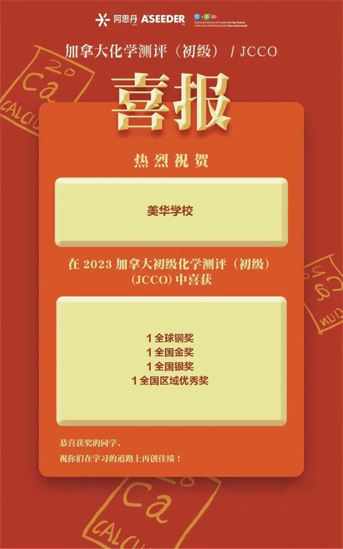美华学校喜报